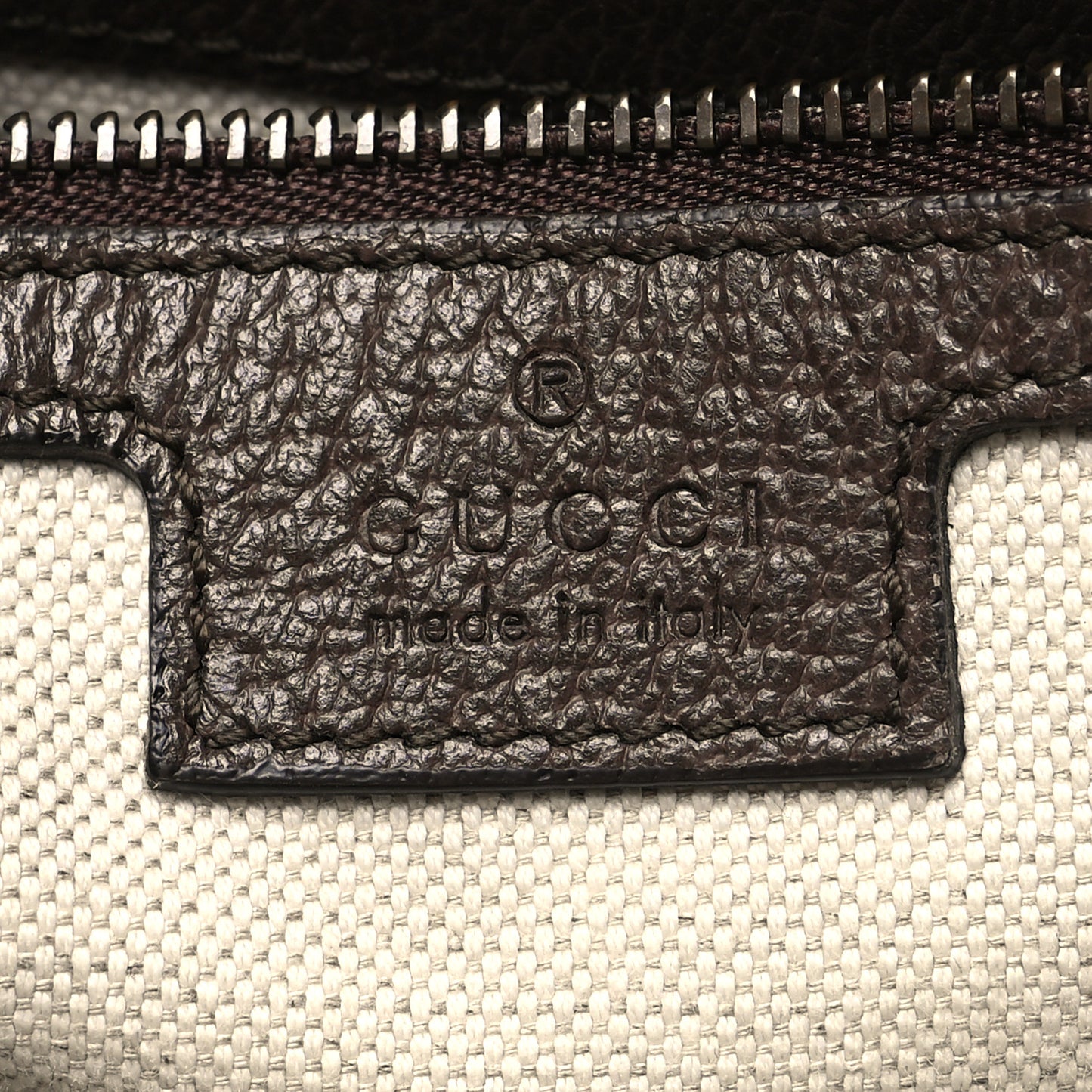 GG Supreme Monogram Textured Dollar Calfskin Web Ophidia Wristlet Shoulder Bag Beige Ebony New Acero