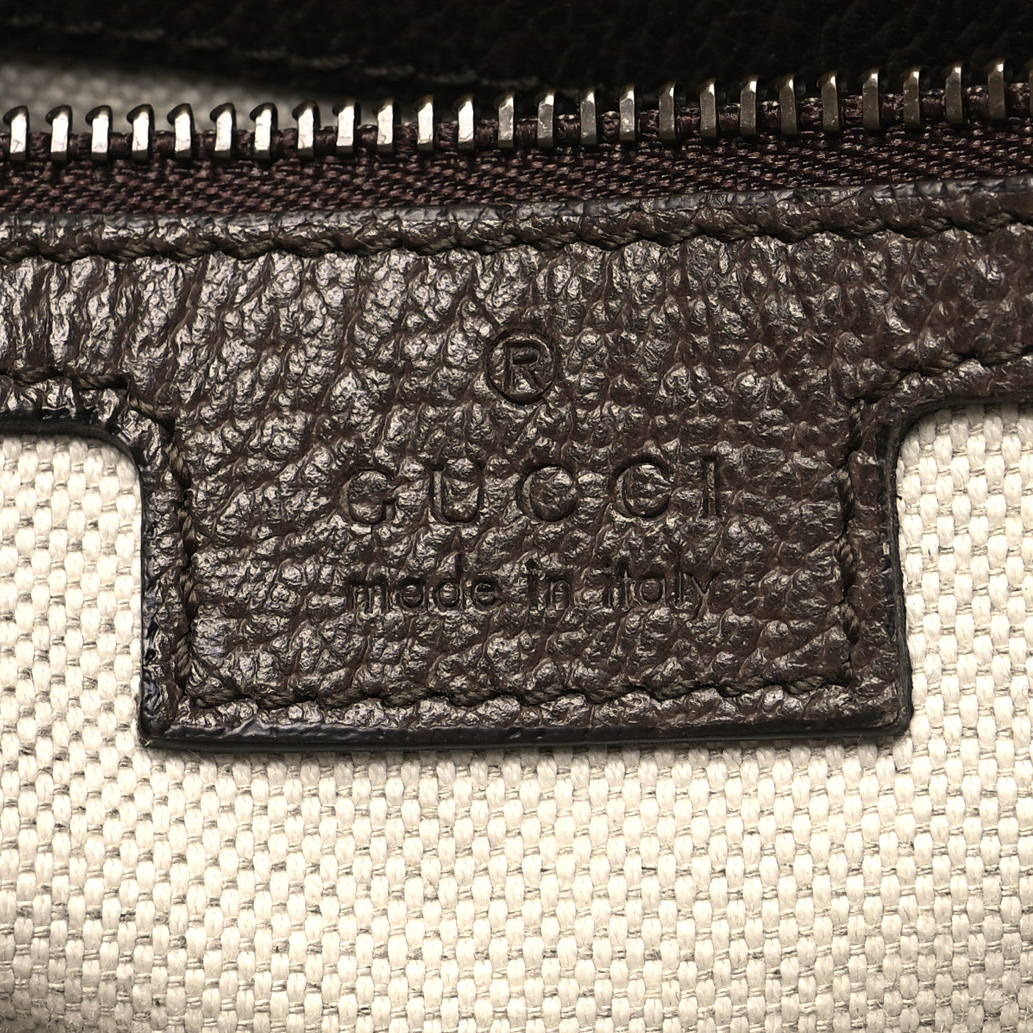 Gucci GG Supreme Monogram Textured Dollar Calfskin Web Ophidia Wristlet Shoulder Bag Beige Ebony New Acero 6 of 11