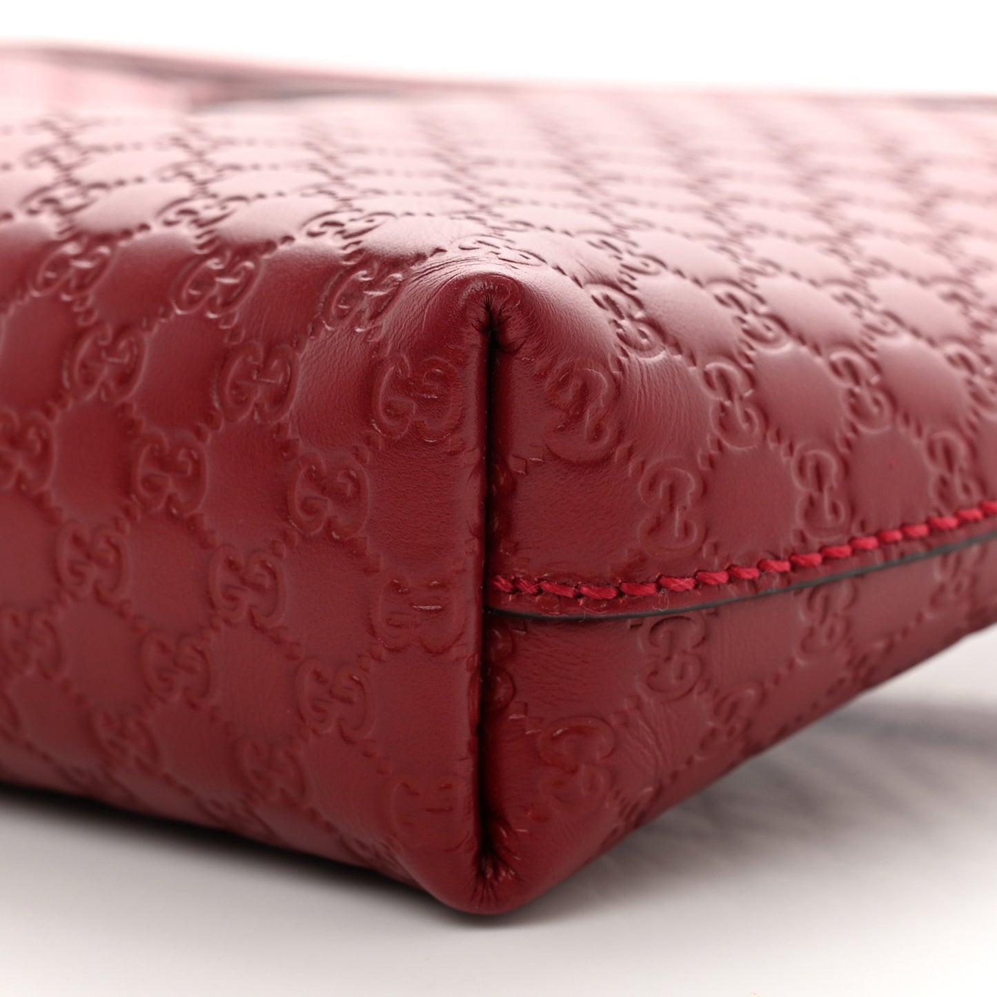 Microguccissima Flat Crossbody Red