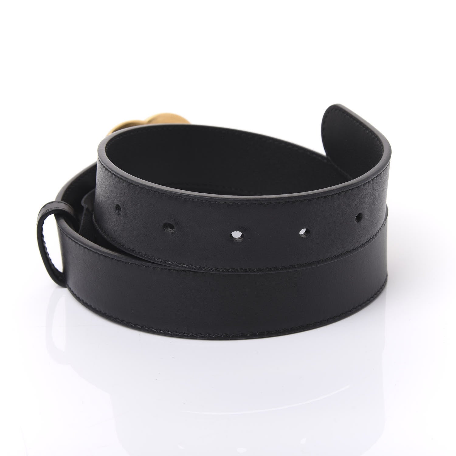 Gucci Calfskin Double G 30mm Belt 95 38 Black 4 of 5