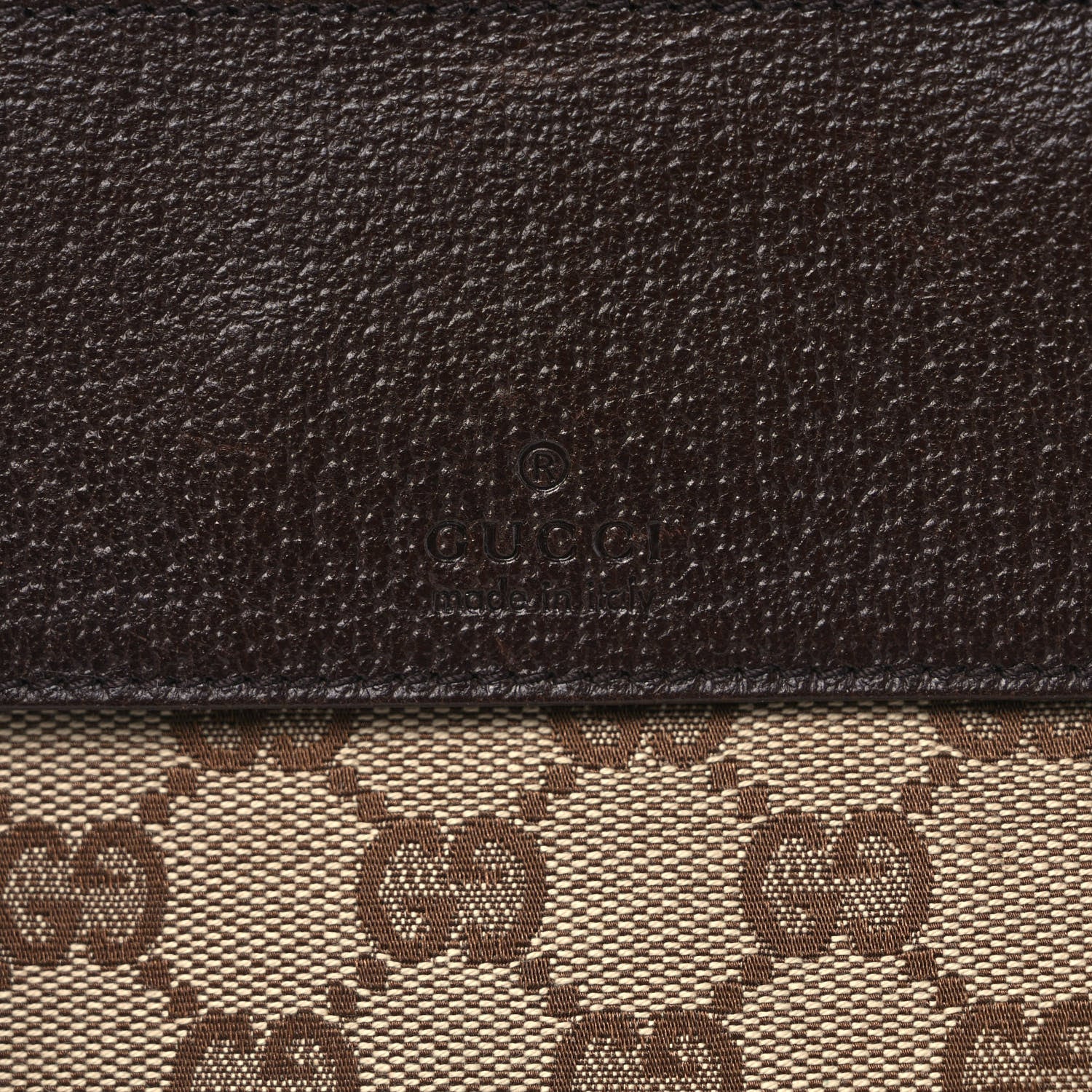 Gucci GG Monogram Web Double Pocket Belt Bag Dark Brown 6 of 8