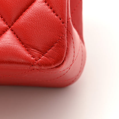 Chanel Lambskin Quilted Medium Double Flap Red 15 of 15