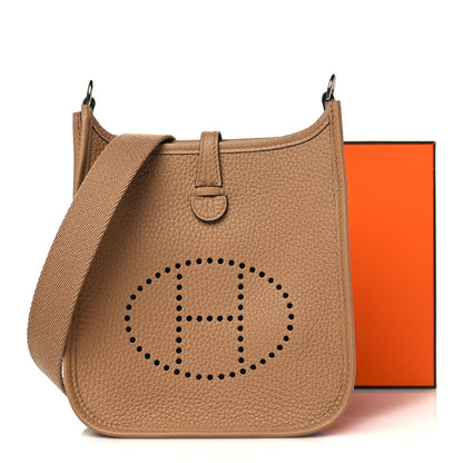 Hermes Taurillon Clemence Amazone Evelyne TPM Chai 9 of 9
