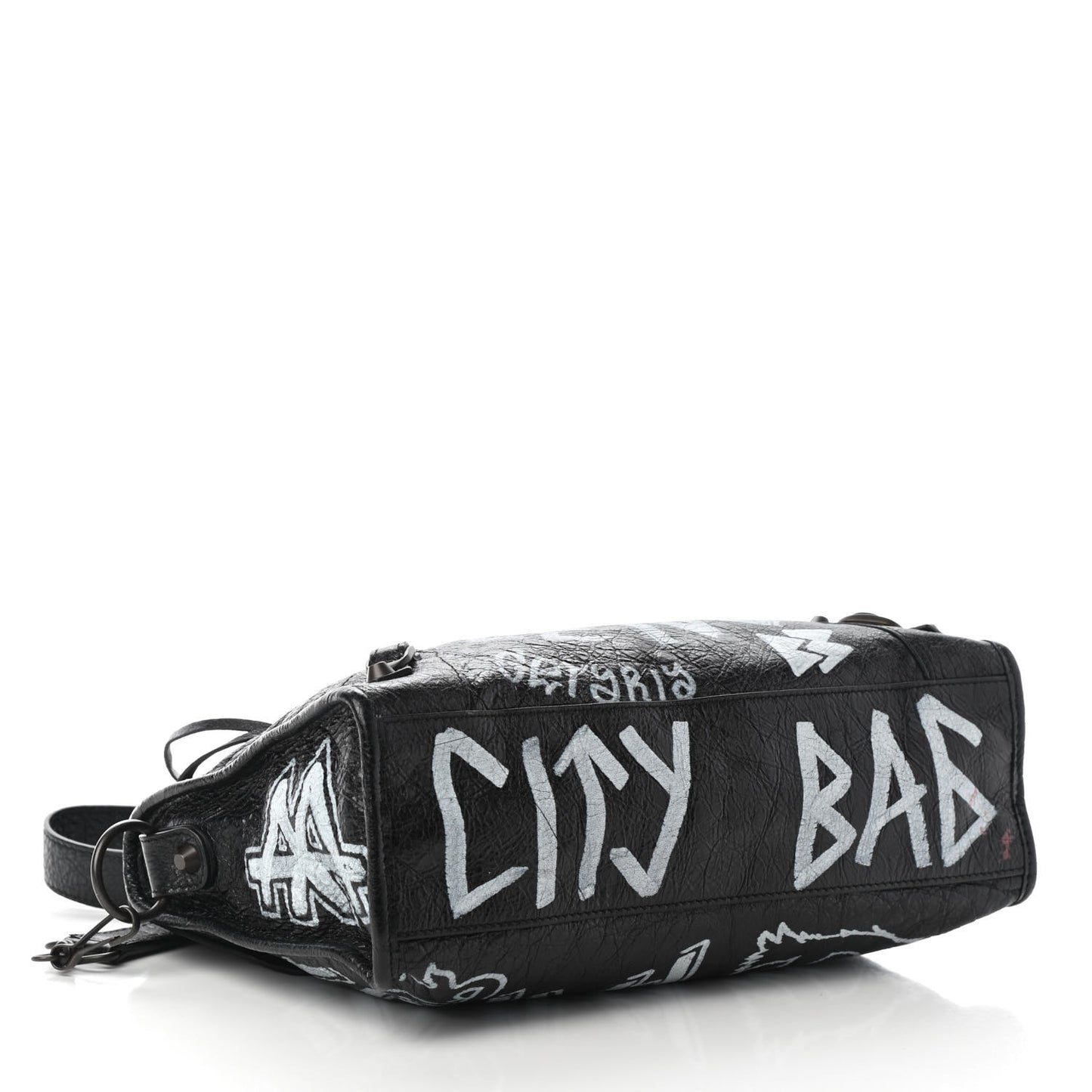 Agneau Classic Hardware Graffiti All Over S City Black