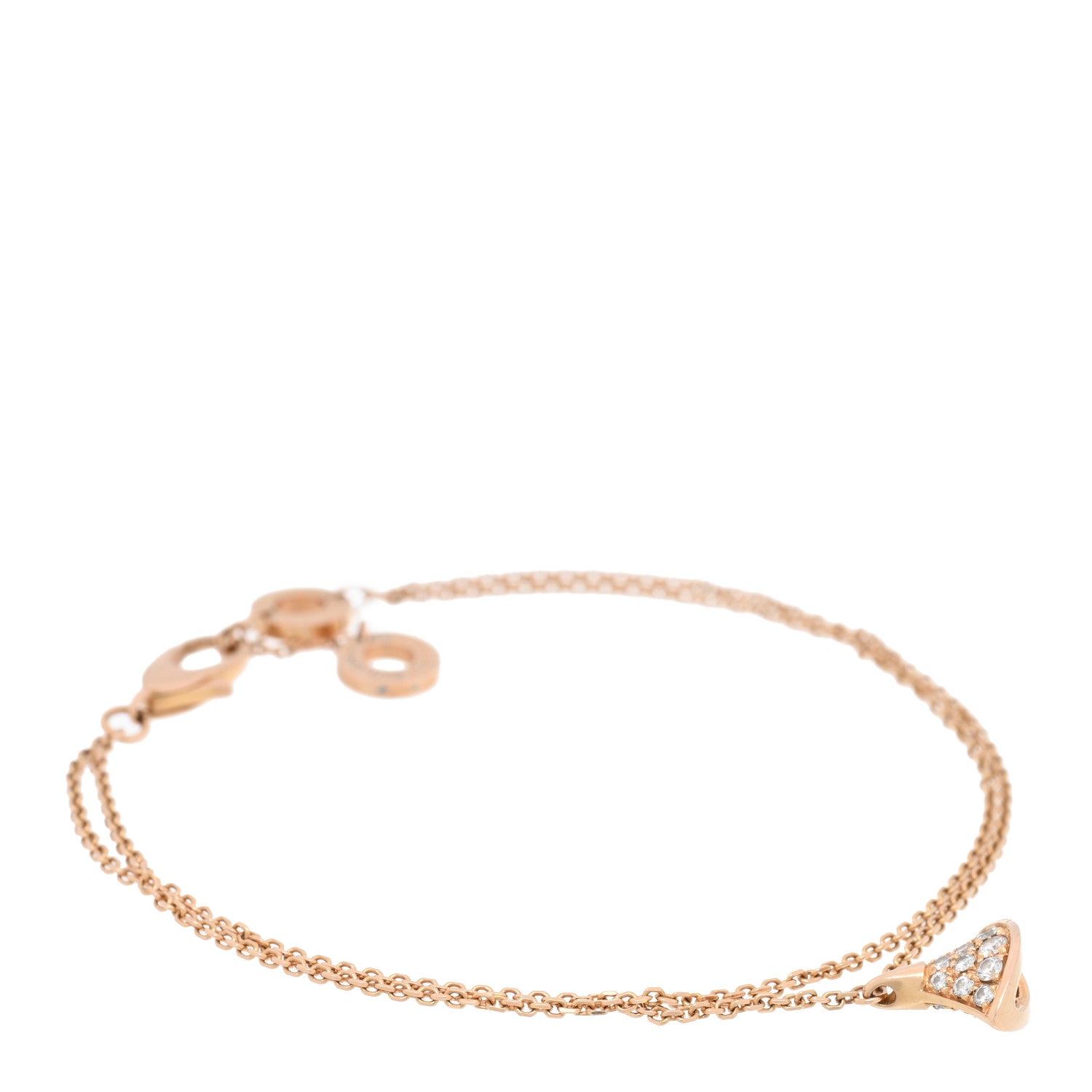 Bulgari 18K Rose Gold Diamond Divas' Dream Bracelet SM 1 of 3
