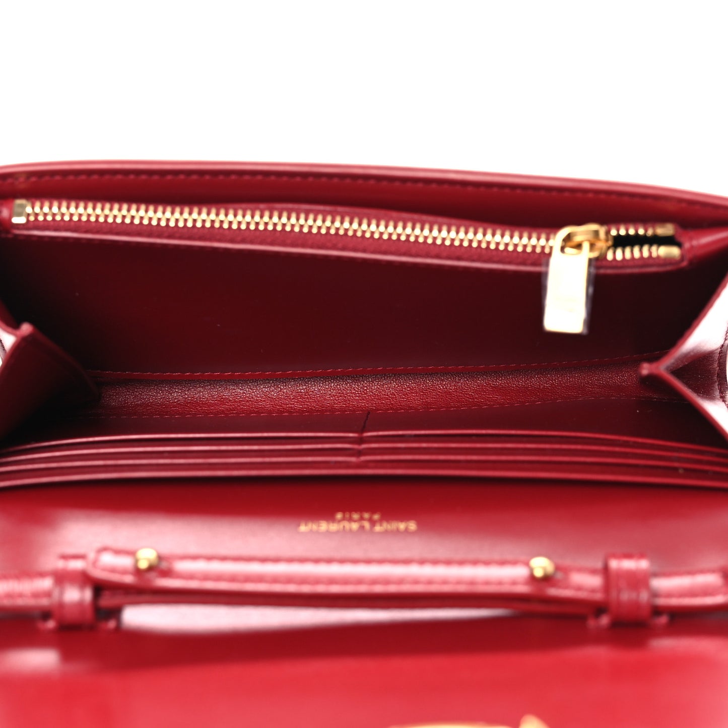 Smooth Calfskin Le Maillon Chain Wallet Opyum Red Opyum Red