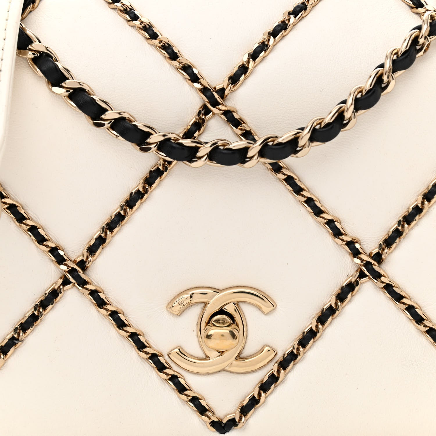 Chanel Lambskin Small Entwined Chain Flap White 8 of 12