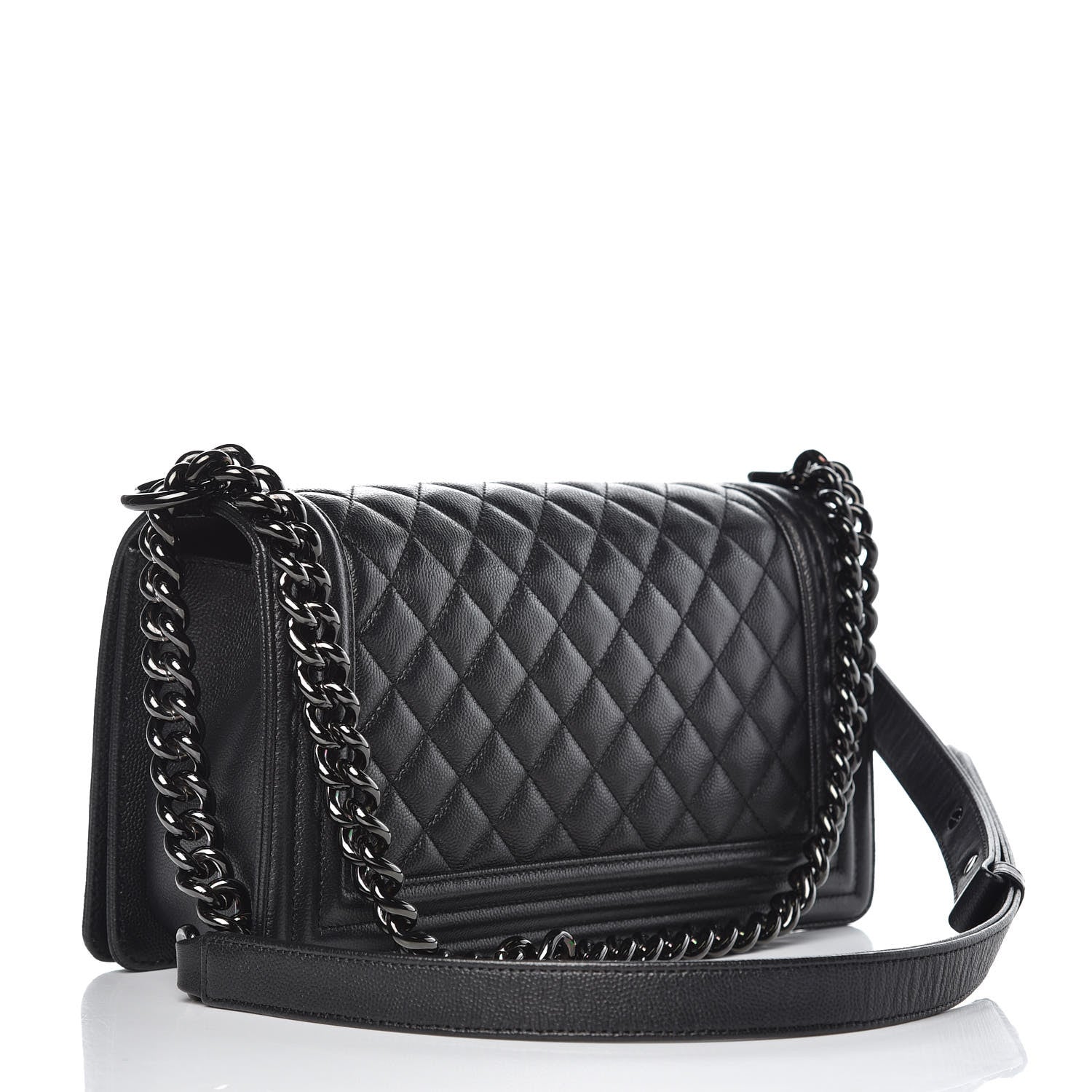 Chanel Caviar Quilted Medium Boy Flap So Black 3 of 11