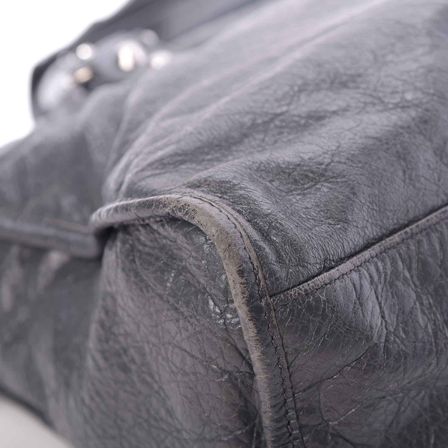 Balenciaga Agneau Classic Silver Hardware City Gris Fossile Anthracite 12 of 18