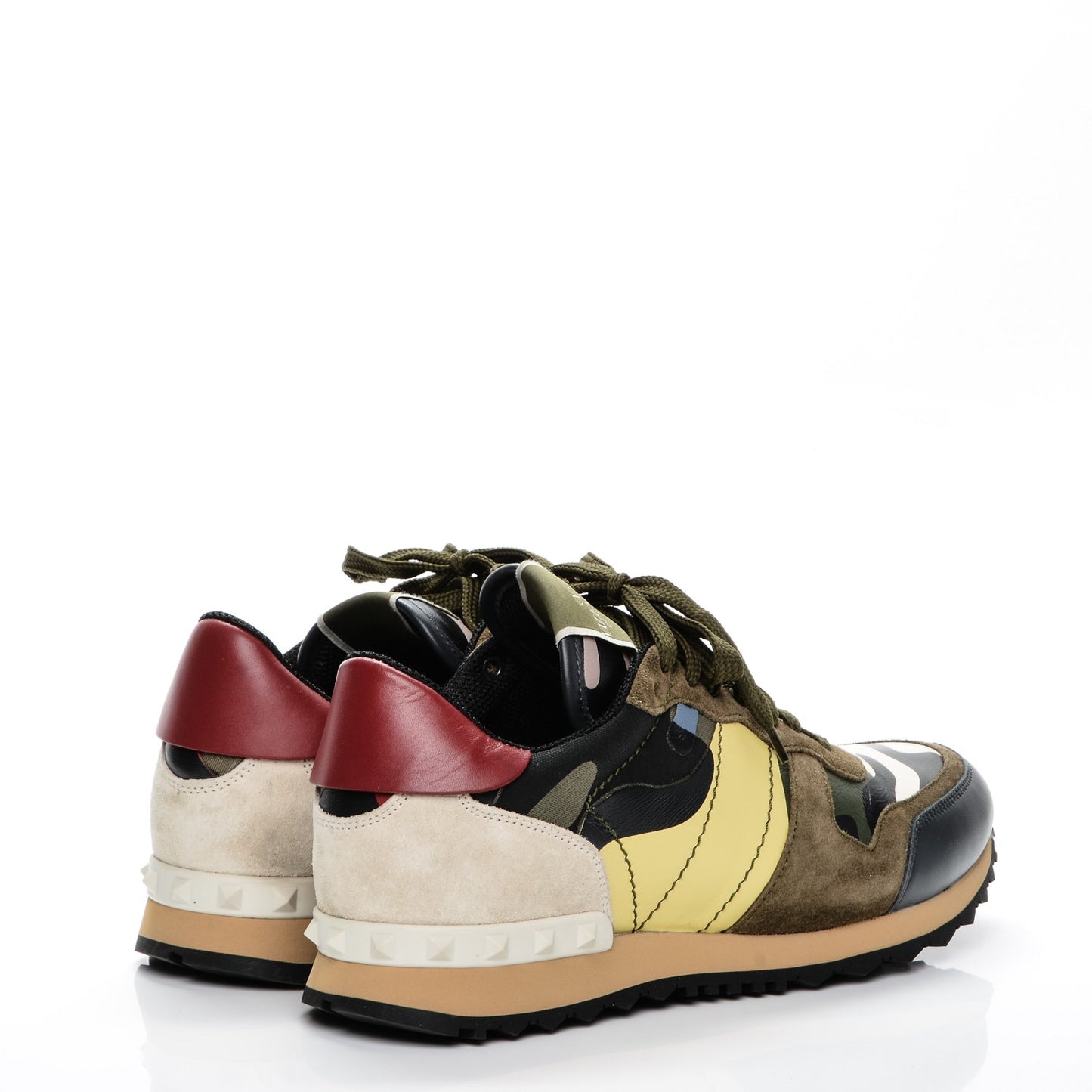 Nappa Suede Camouflage Mens Rockrunner Sneakers 41 Multicolor