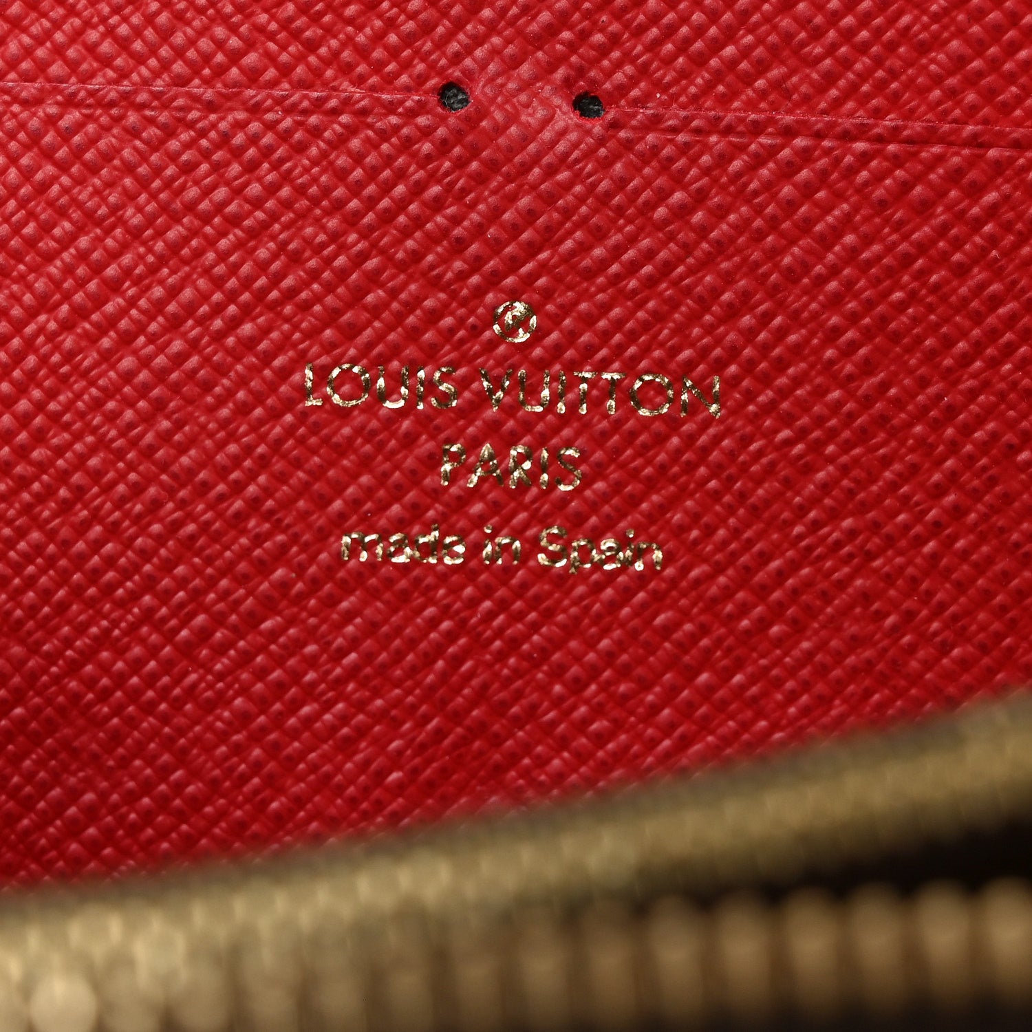 Louis Vuitton Damier Ebene Clemence Wallet Cherry 6 of 7