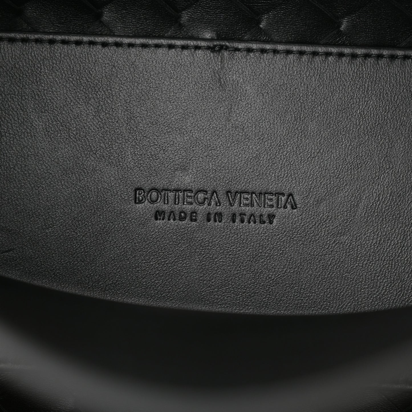 Nappa Intrecciato Small Andiamo Shoulder Bag Black