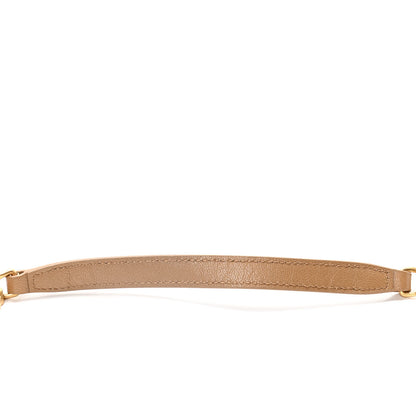 Saint Laurent Lambskin Diamond Quilted Becky Chain Wallet Gold Sand 14 of 14