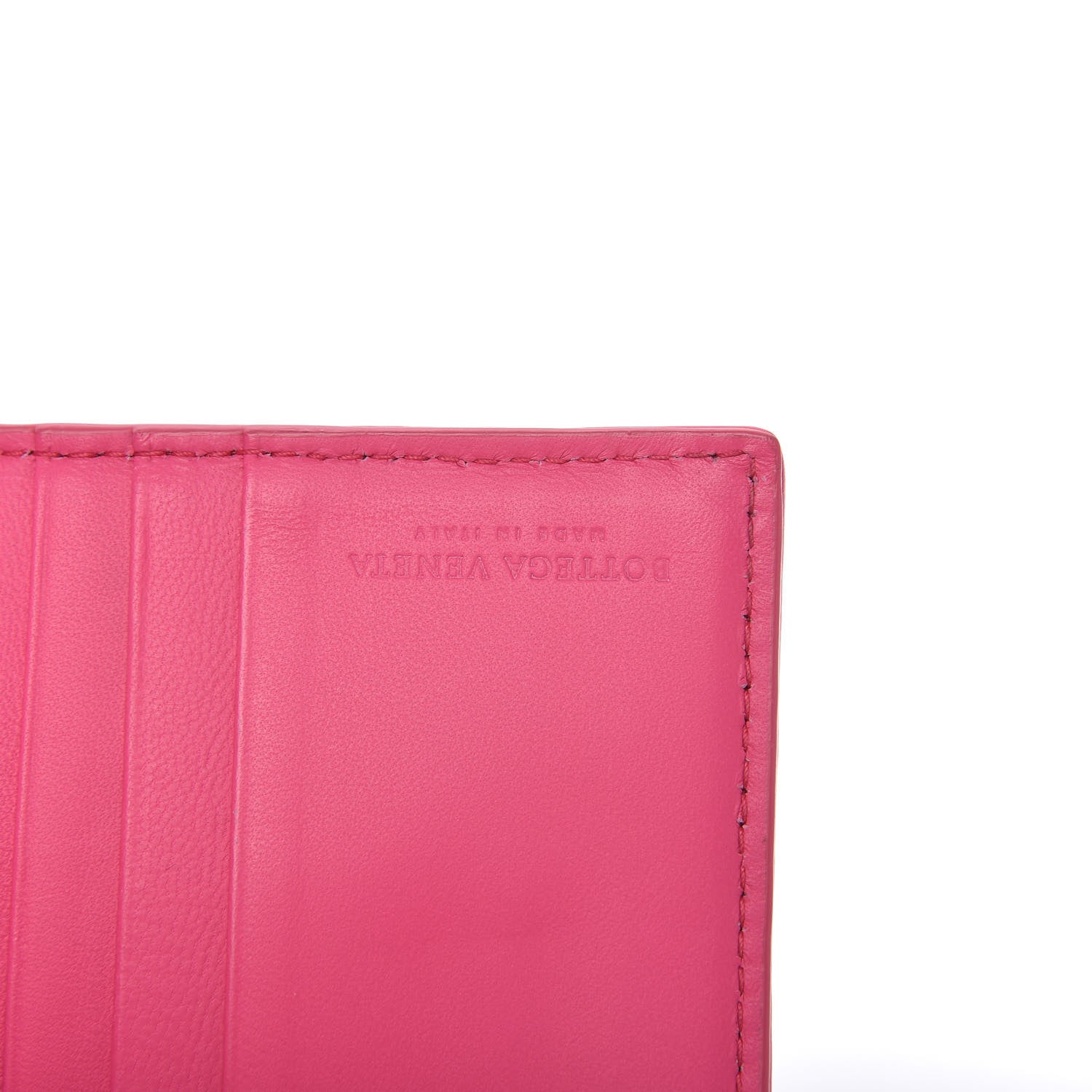 Bottega Veneta Nappa Intrecciato Compact Wallet Fuchsia 6 of 9