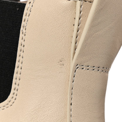 Bottega Veneta Calfskin The Tire Cropped Chelsea Boots 38 Wax Black Transparent 15 of 16