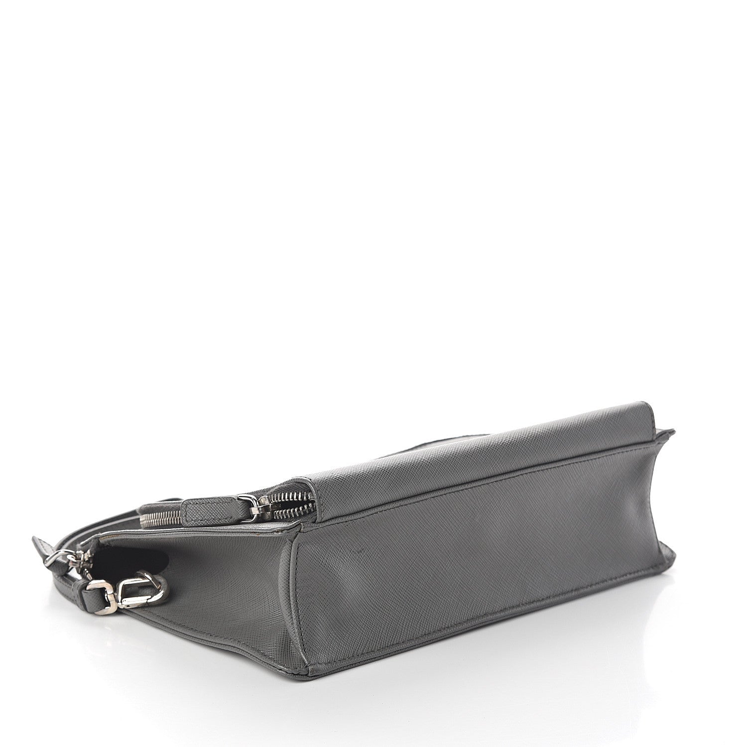 Prada Saffiano Travel Wristlet Bag Marmo 3 of 7
