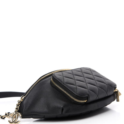 Chanel Caviar Quilted Business Affinity Waist Belt Bag Black 4 of 10