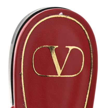 Valentino Garavani Calfskin Roman Stud Flat Mules 39.5 Red 11 of 11