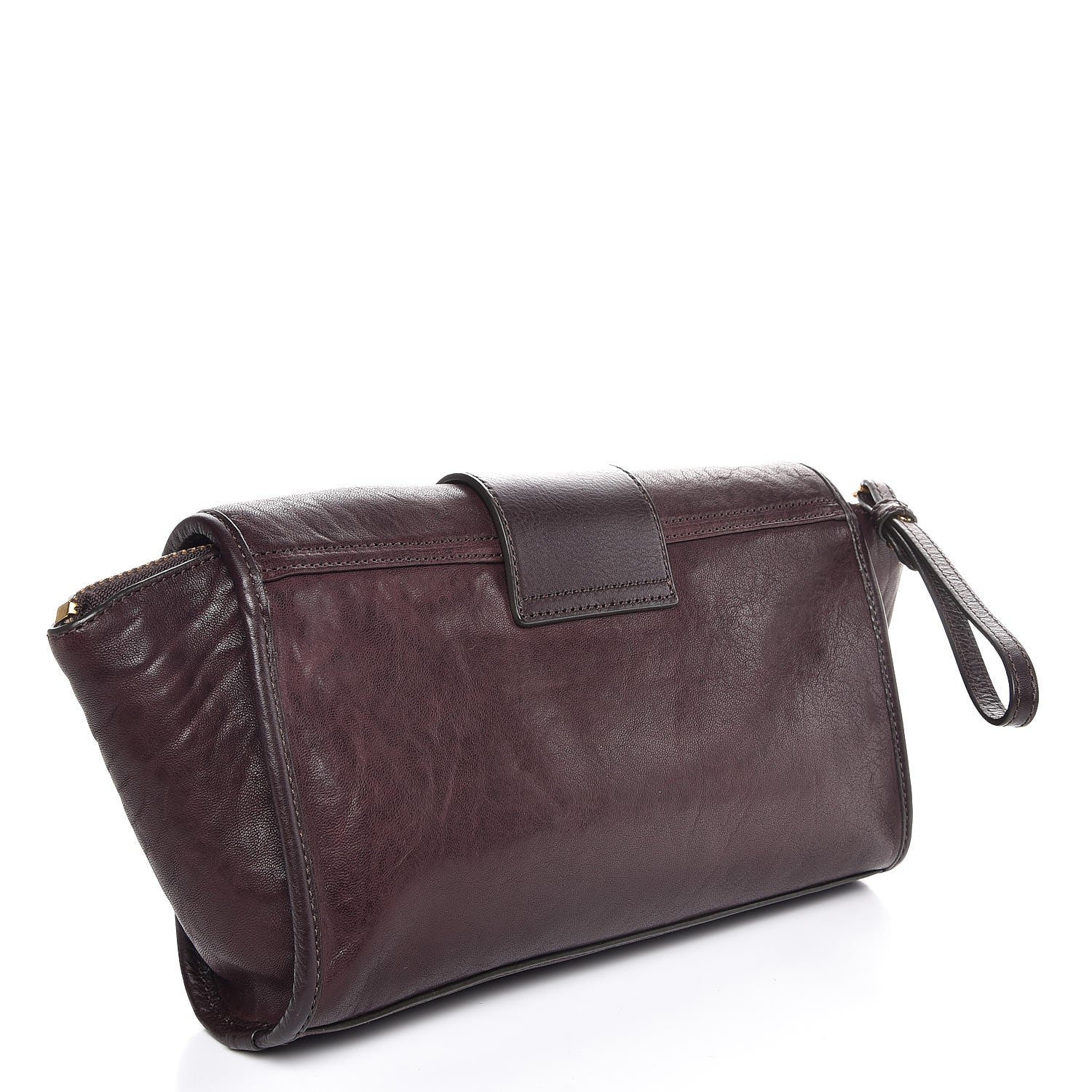 Marc Jacobs MARC by Lambskin Flap Zip Clutch Burgundy 3 of 8