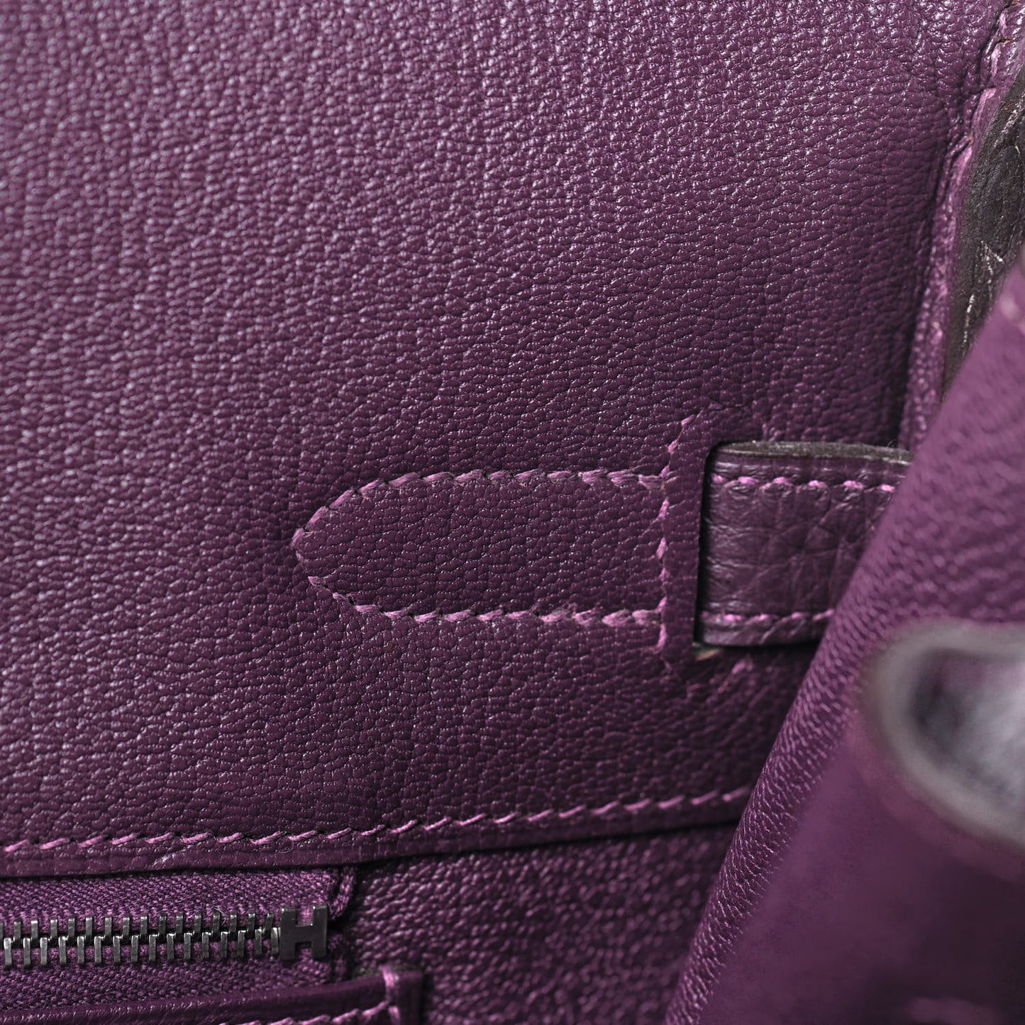 Taurillon Clemence Birkin 35 Raisin