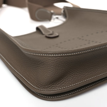 Hermes Taurillon Clemence Evelyne III PM Etoupe 9 of 10