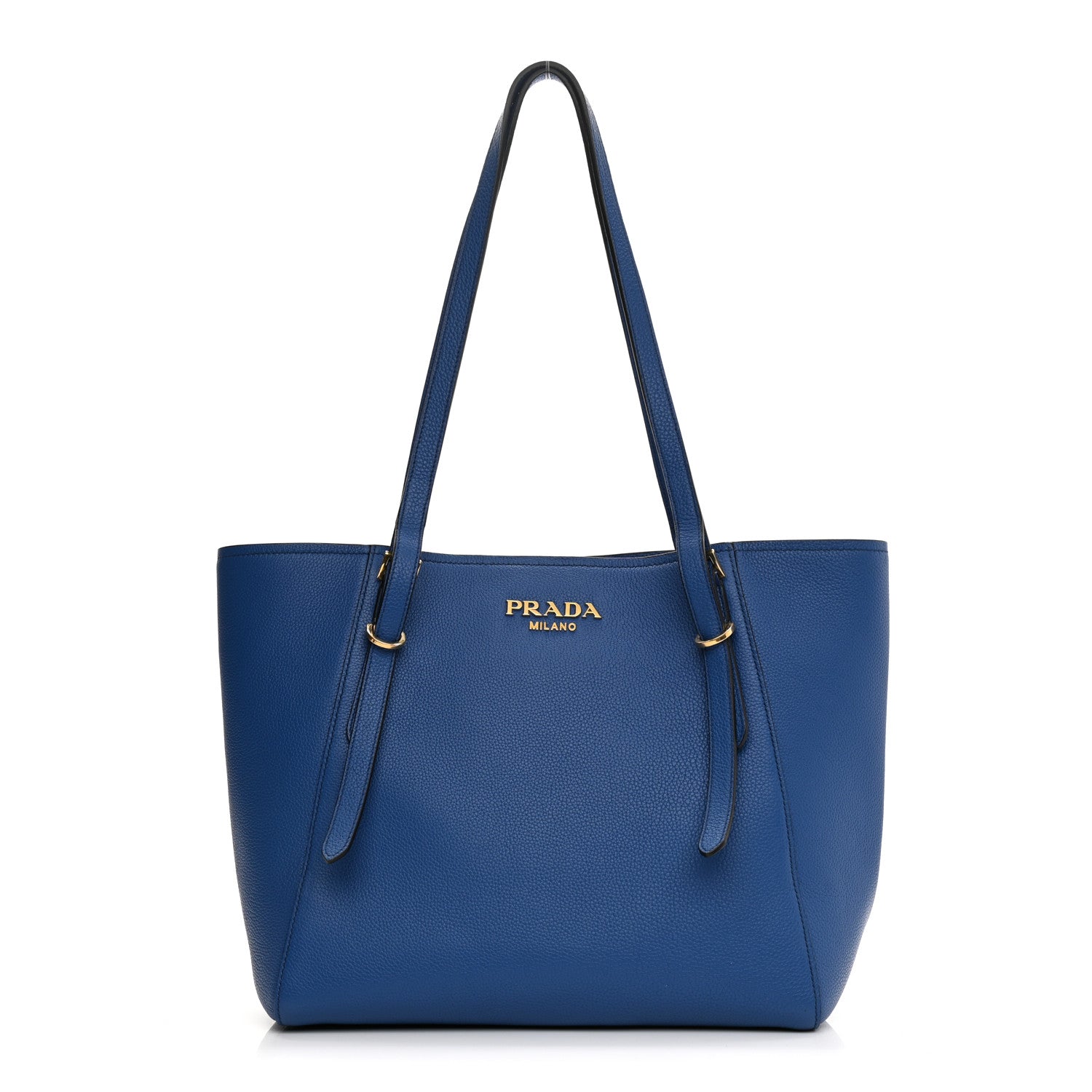 Prada Vitello Phenix Tote Blue 1 of 18