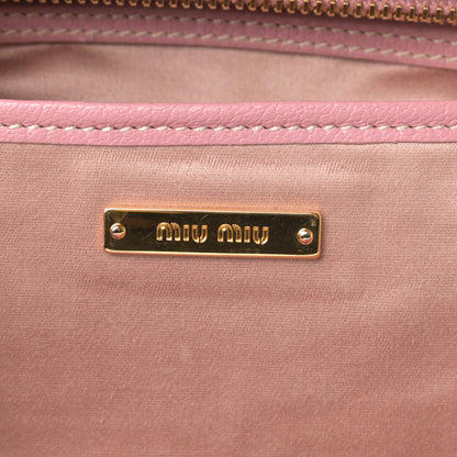 Miu Miu Goatskin Madras Bauletto Rosa 6 of 17