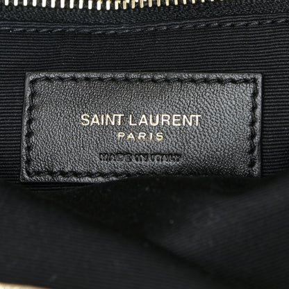 Saint Laurent Lambskin Matelasse Monogram Joe Backpack Pale Gold 5 of 9