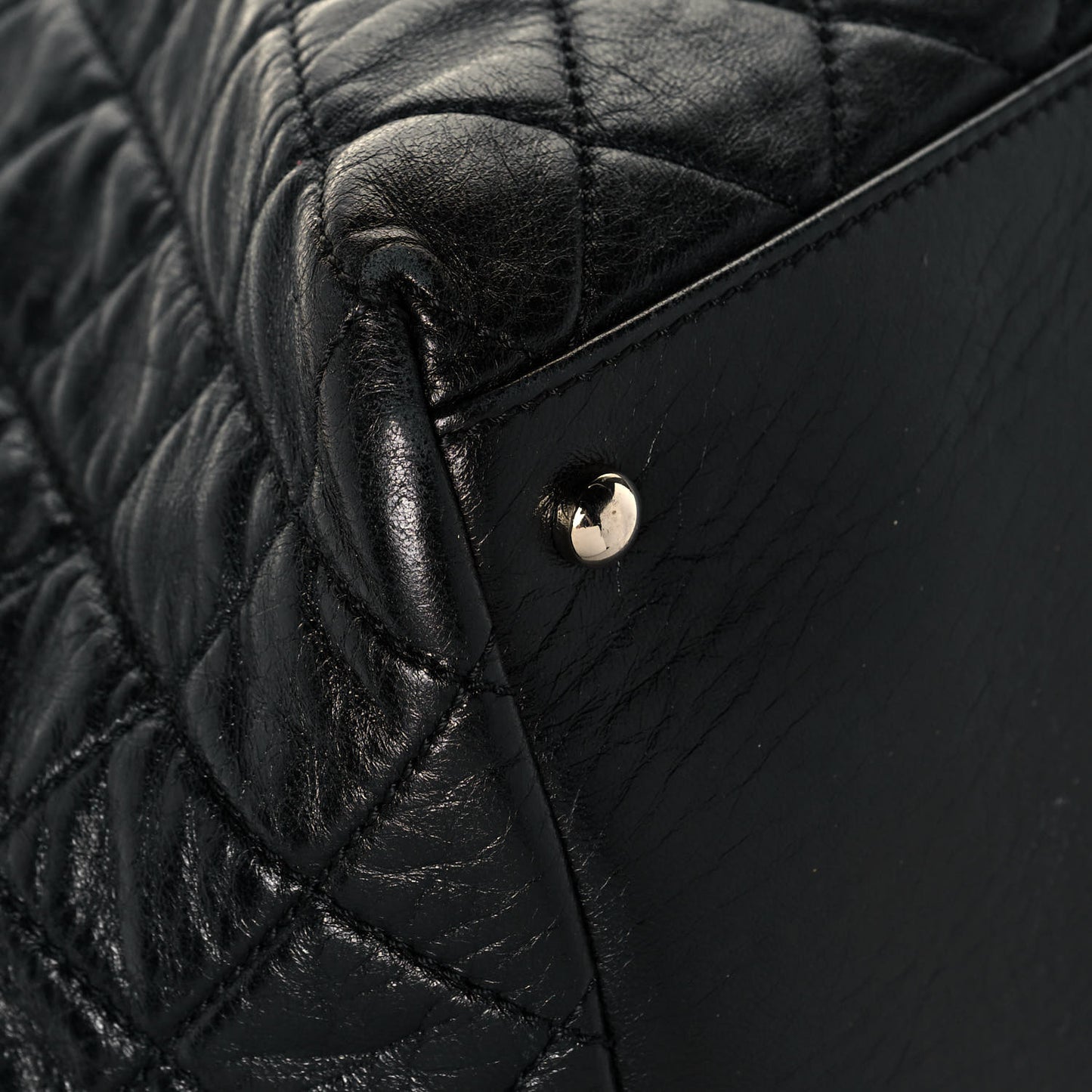 Lambskin Quilted Beijing Backpack Black