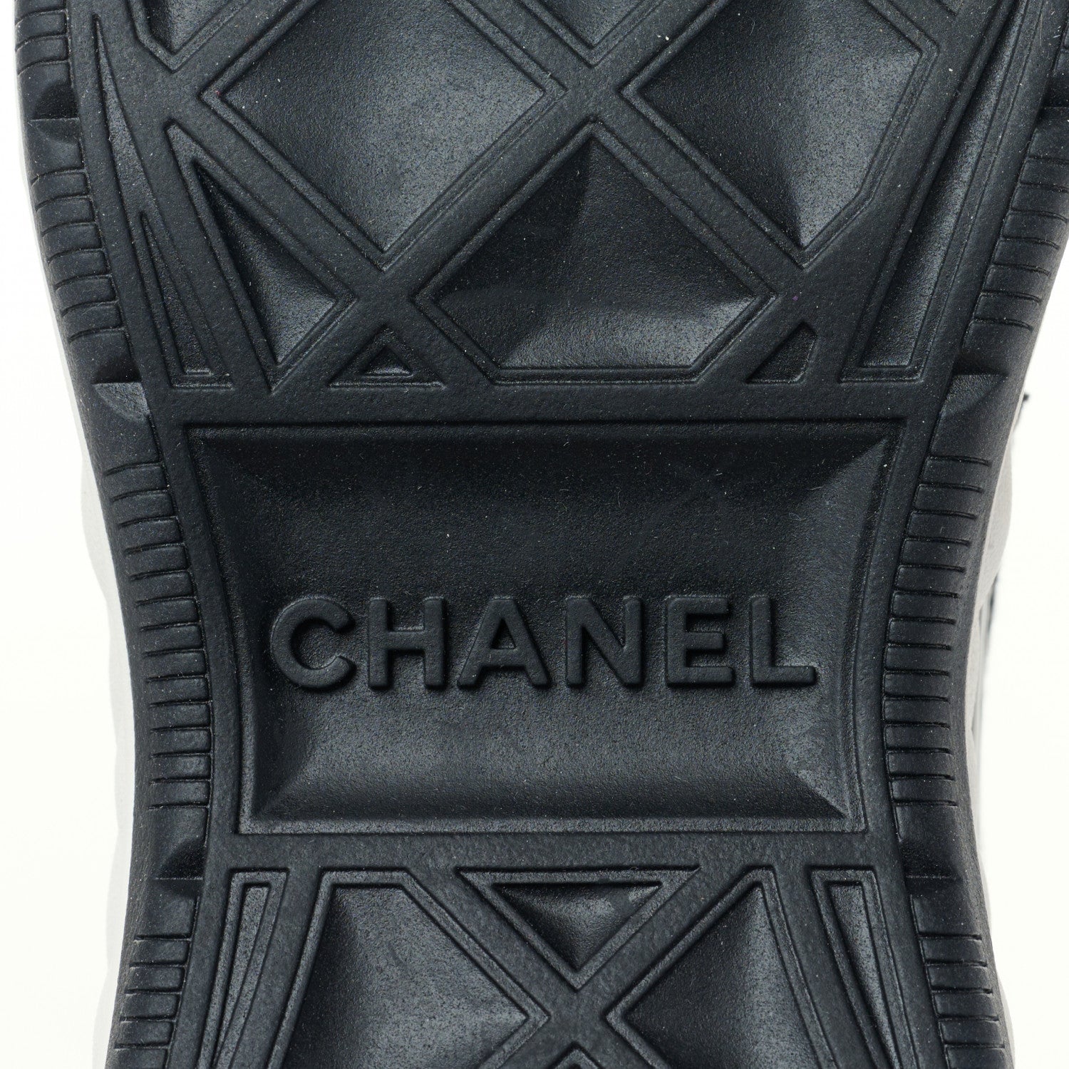 Chanel Velvet Calfskin Mixed Fibers CC Sneakers 36.5 Black 6 of 9