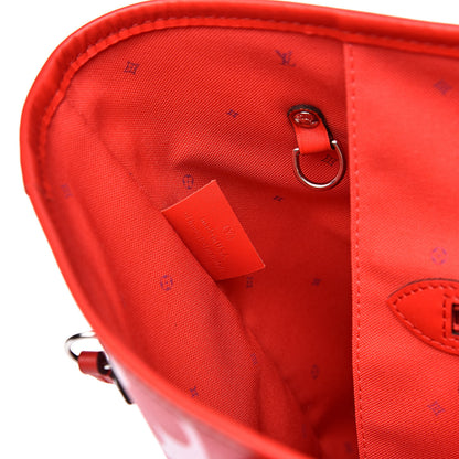 Louis Vuitton Monogram Escale Neverfull MM Rouge 7 of 11