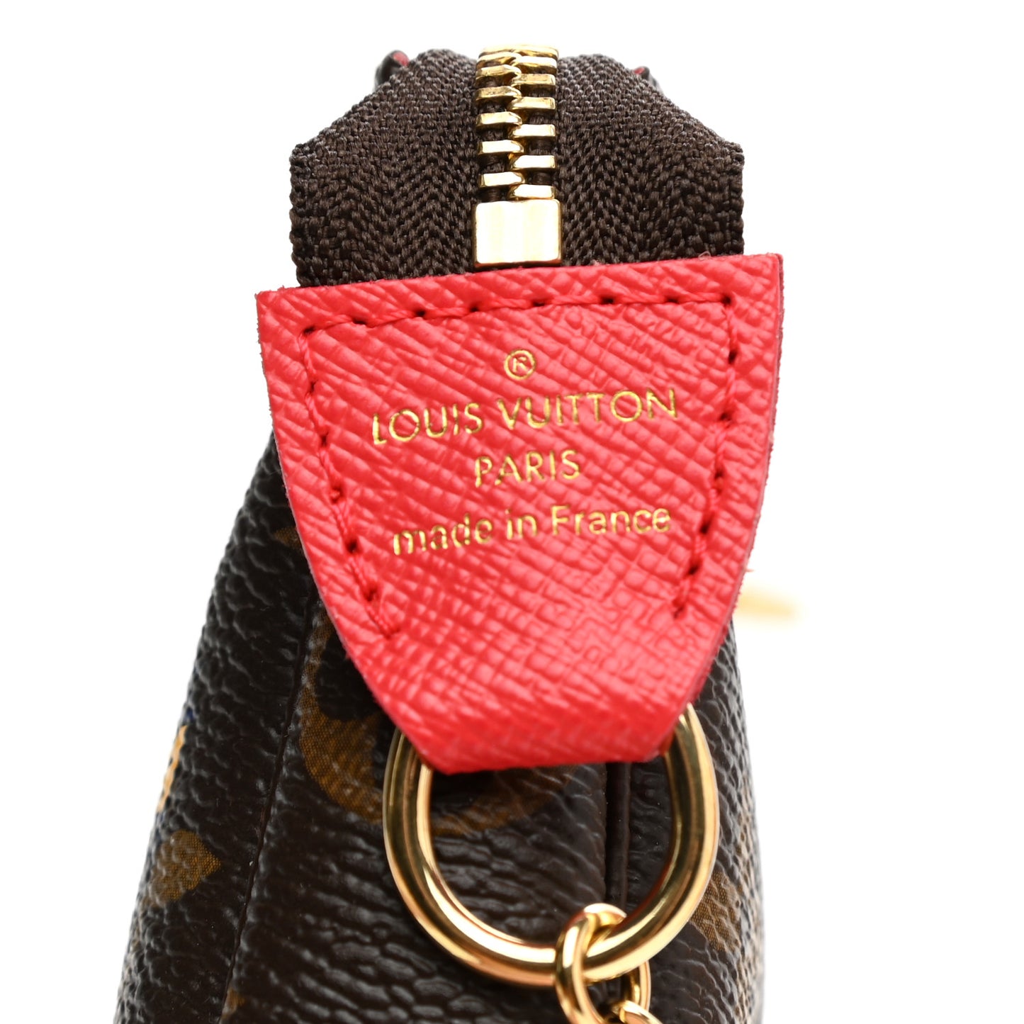 Monogram 2021 Christmas Animation London Mini Pochette Accessories Red