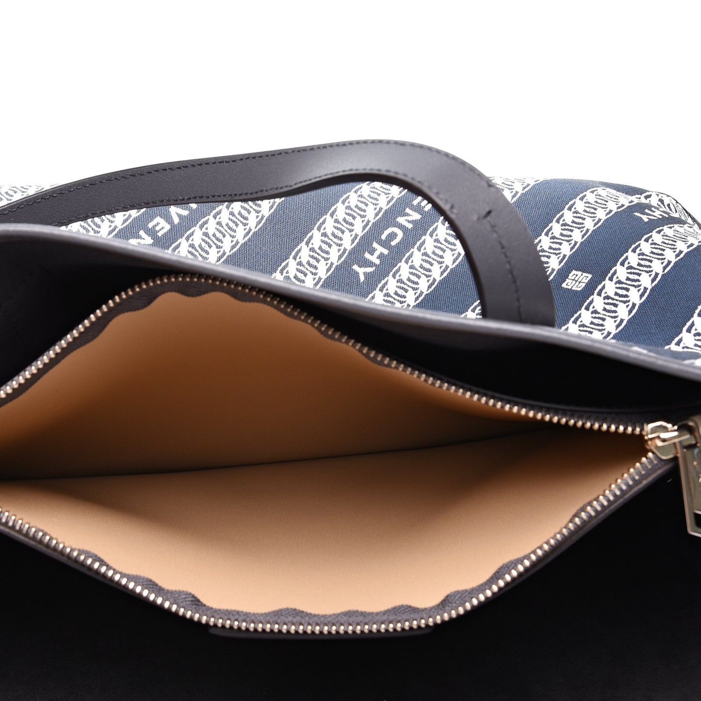 Canvas Jacquard Medium Bond Tote Oil Blue