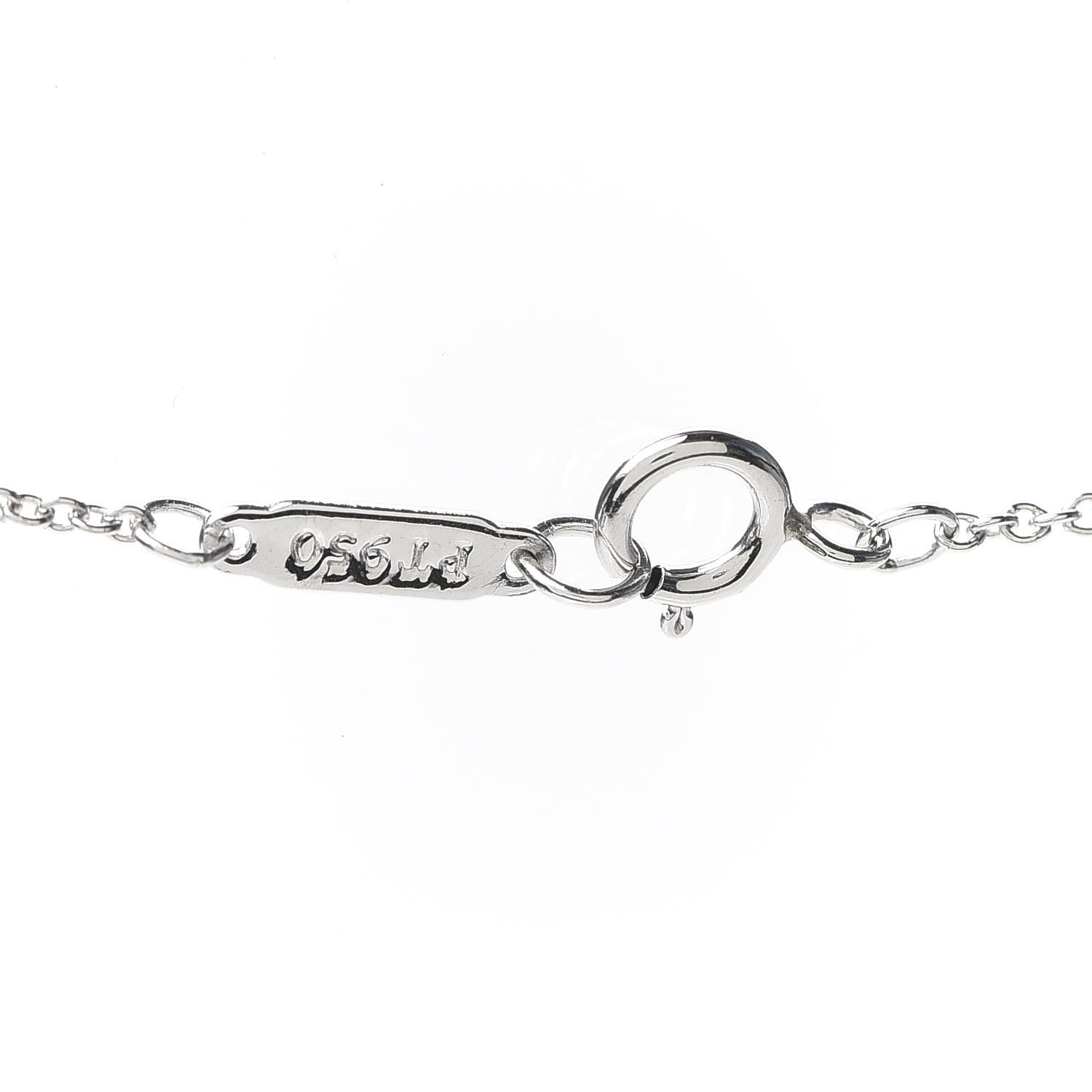 Tiffany Platinum Diamond Circlet Pendant Necklace 5 of 5