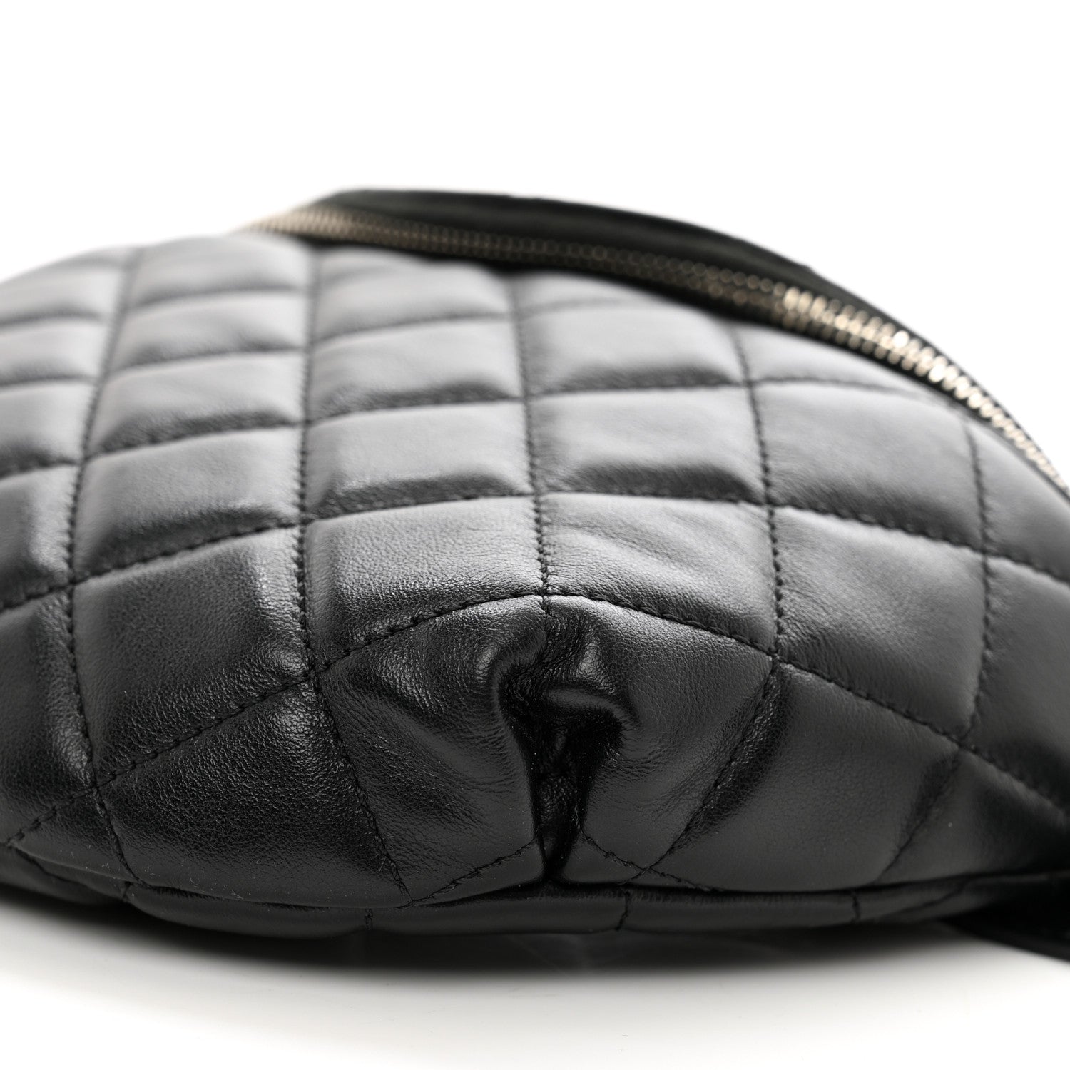 Chanel Calfskin Quilted Waist Belt Bag Black 10 of 10