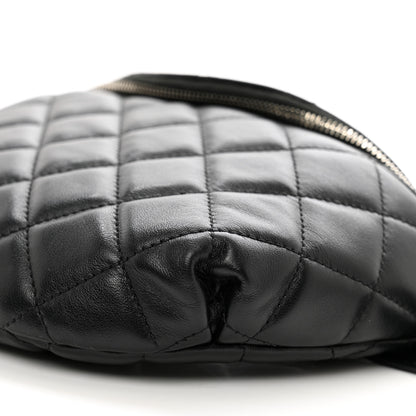 Chanel Calfskin Quilted Waist Belt Bag Black 10 of 10