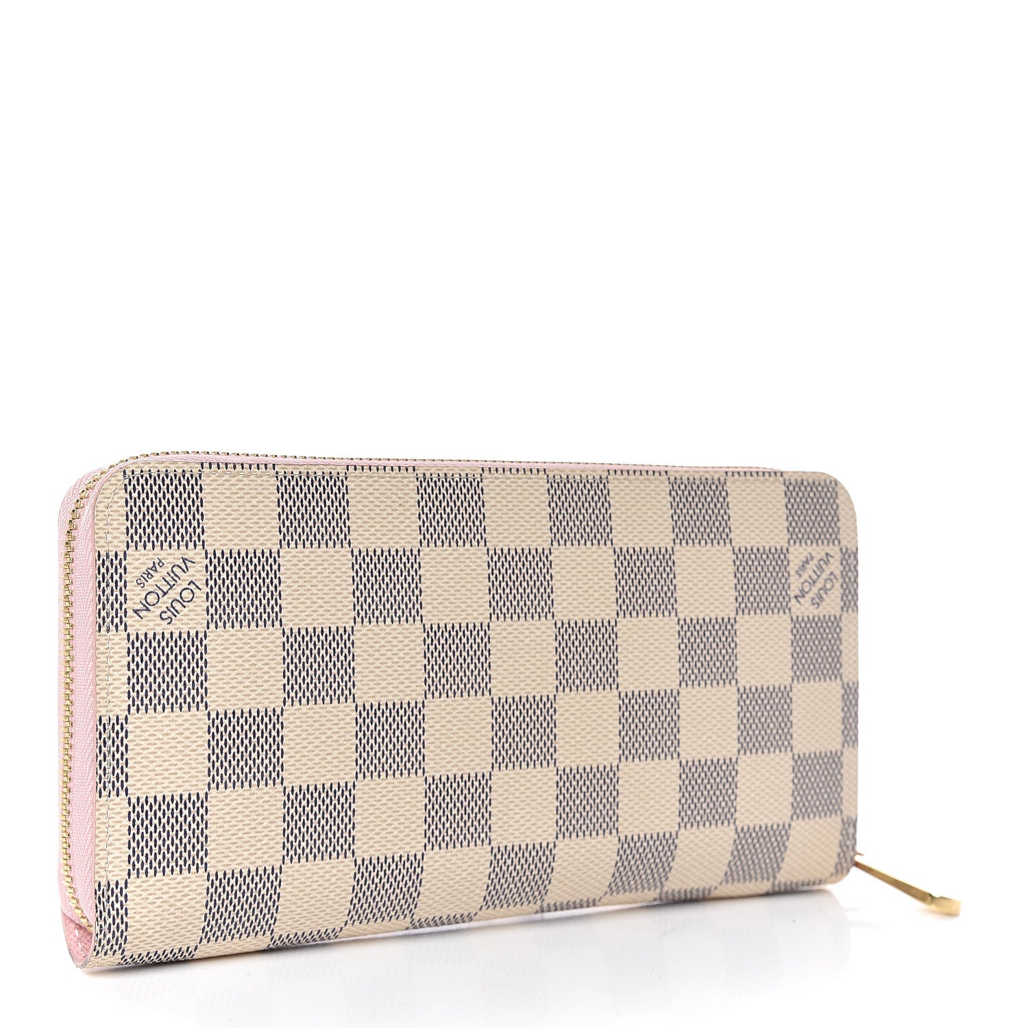 Louis Vuitton Damier Azur Zippy Wallet Rose Ballerine 3 of 7