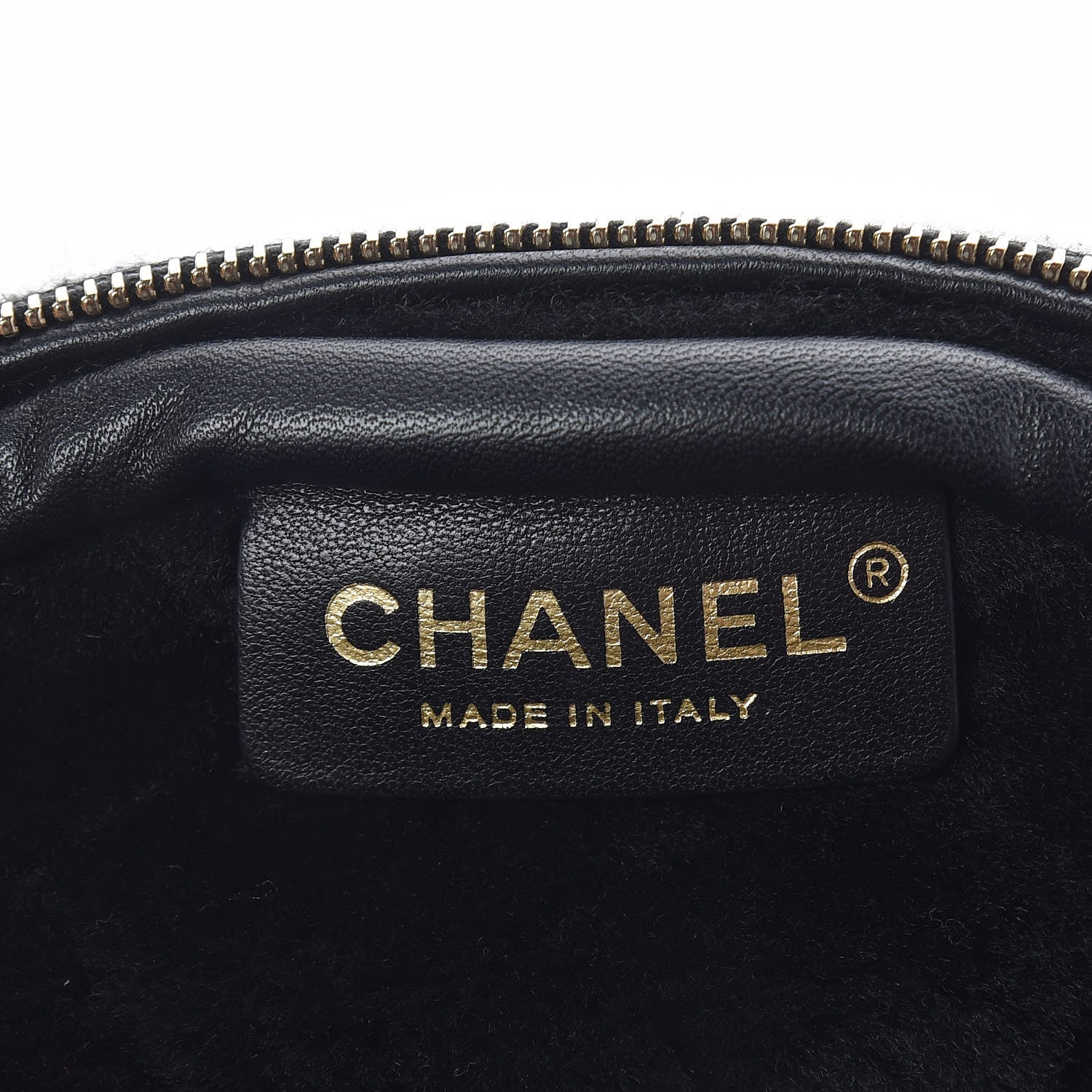 Chanel Calfskin Fur Quilted Waist Bag Fanny Pack Black 6 of 10