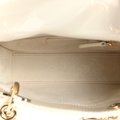 Christian Dior Patent Cannage Mini Lady Dior Latte 4 of 8