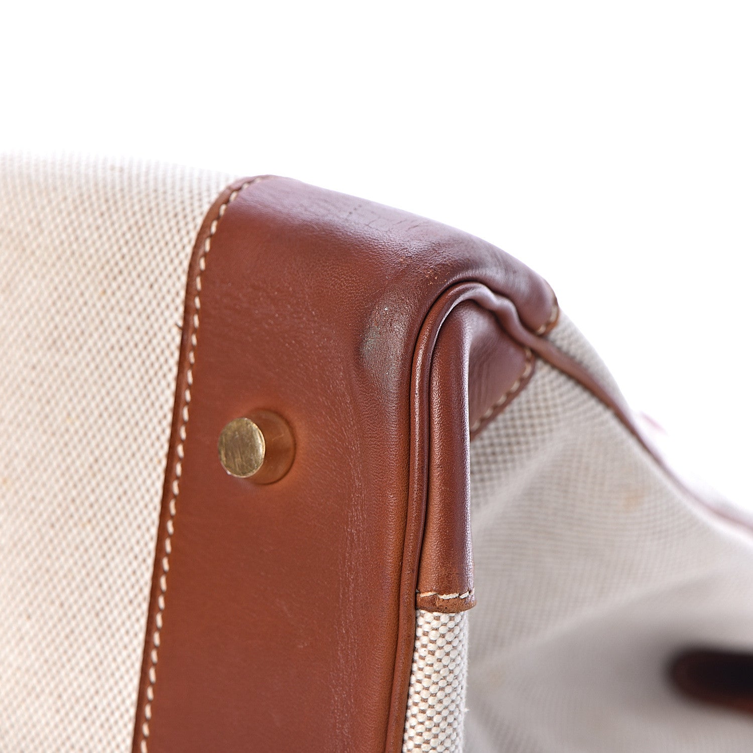 Hermes Toile Barenia Birkin 40 Fauve 32 of 37