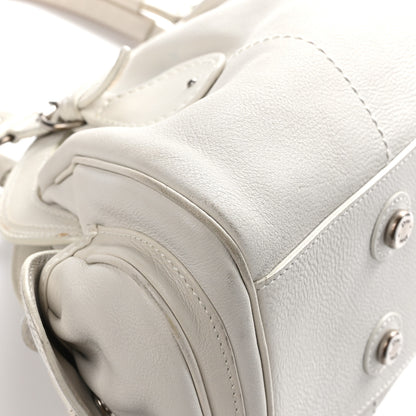 Christian Dior Calfskin My Dior Frame Pocket Satchel White 11 of 12