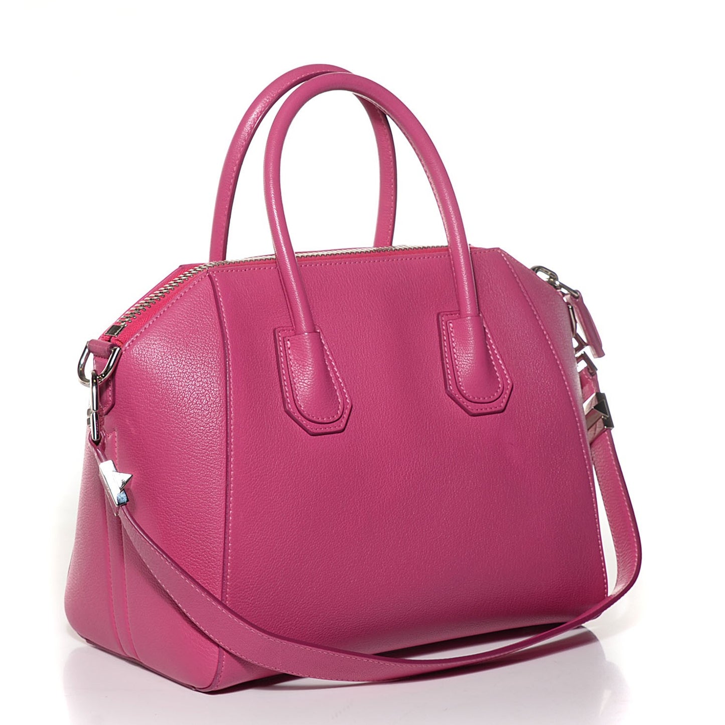 Sugar Goatskin Small Antigona Fuchsia