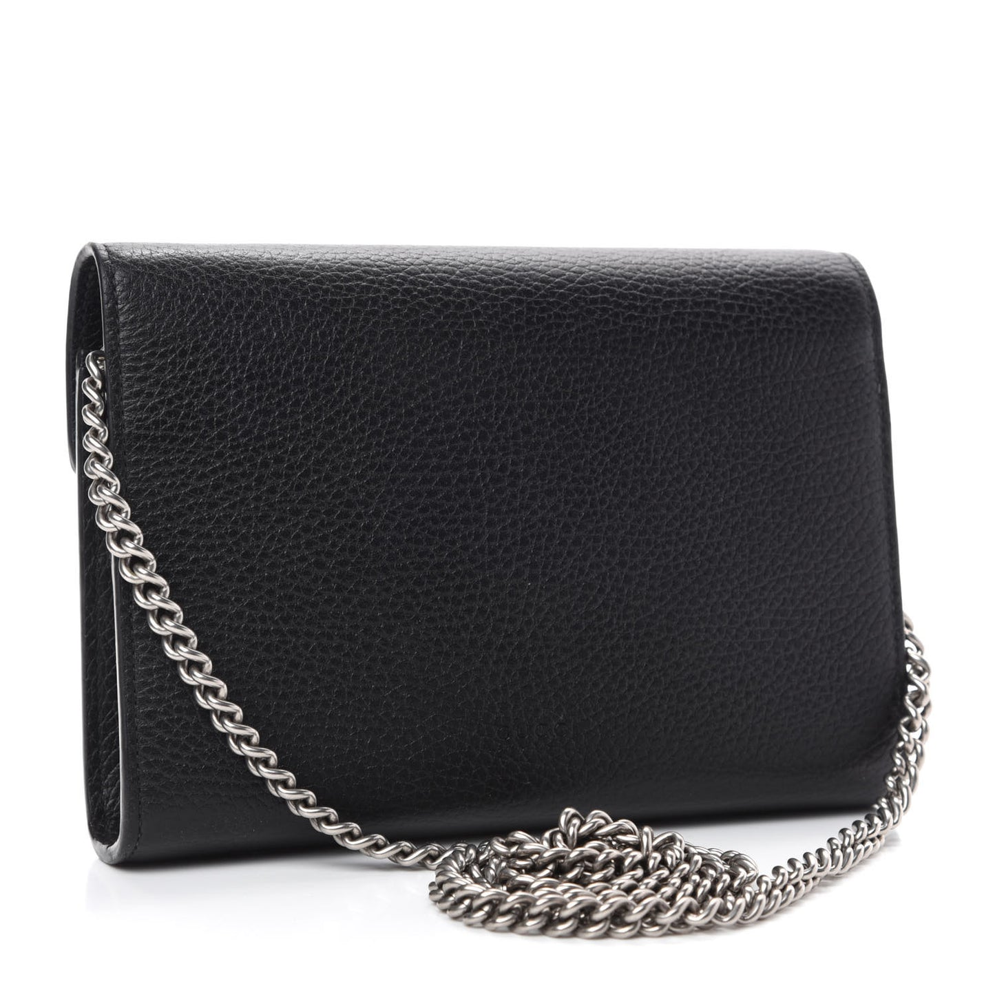 Calfskin Mini Dionysus Chain Wallet Black