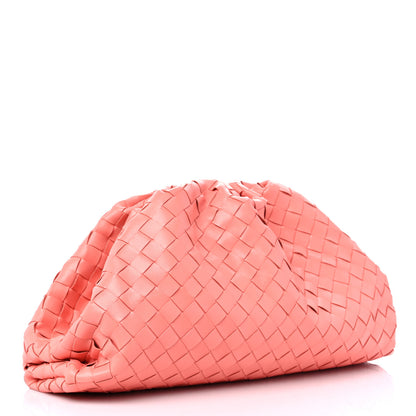 Bottega Veneta Nappa Maxi Intrecciato The Pouch Oversized Clutch Peach 3 of 9
