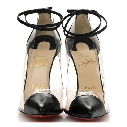 Christian Louboutin Lambskin PVC Un Bout 120 Pumps 37 Black 3 of 10