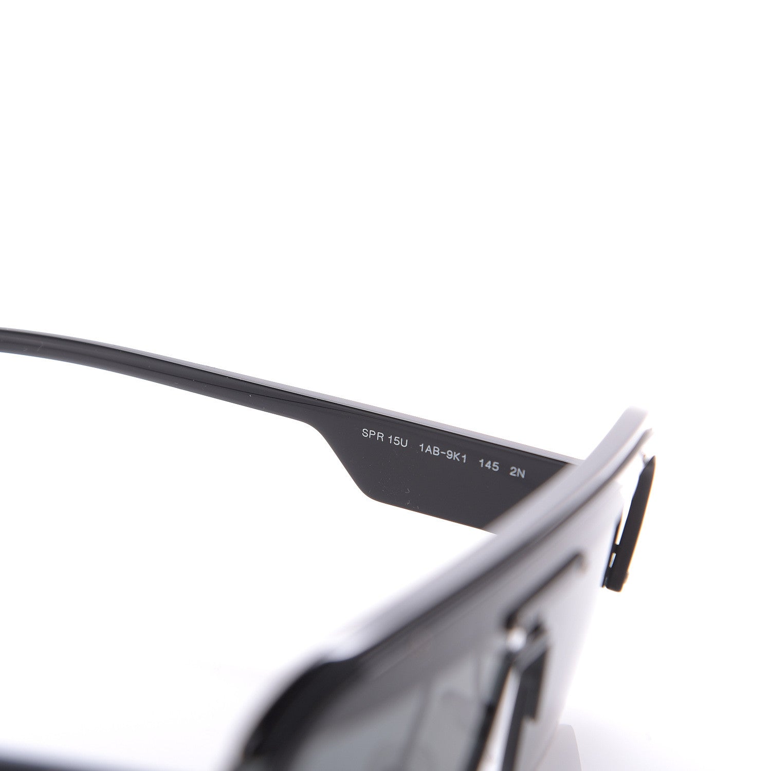 Prada Rectangular Sunglasses SPR 15U Black 5 of 6