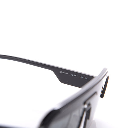 Prada Rectangular Sunglasses SPR 15U Black 5 of 6