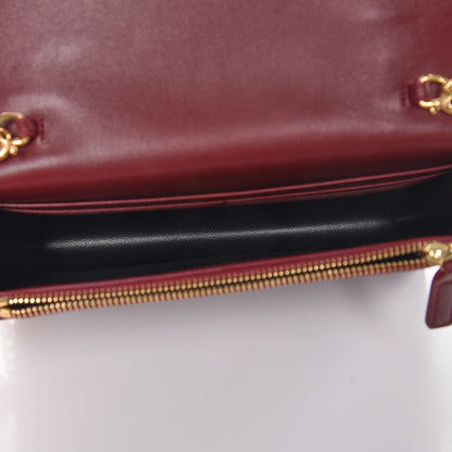 Saint Laurent Smooth Calfskin Classic Monogram Kate Tassel Chain Wallet Palissandre 5 of 13