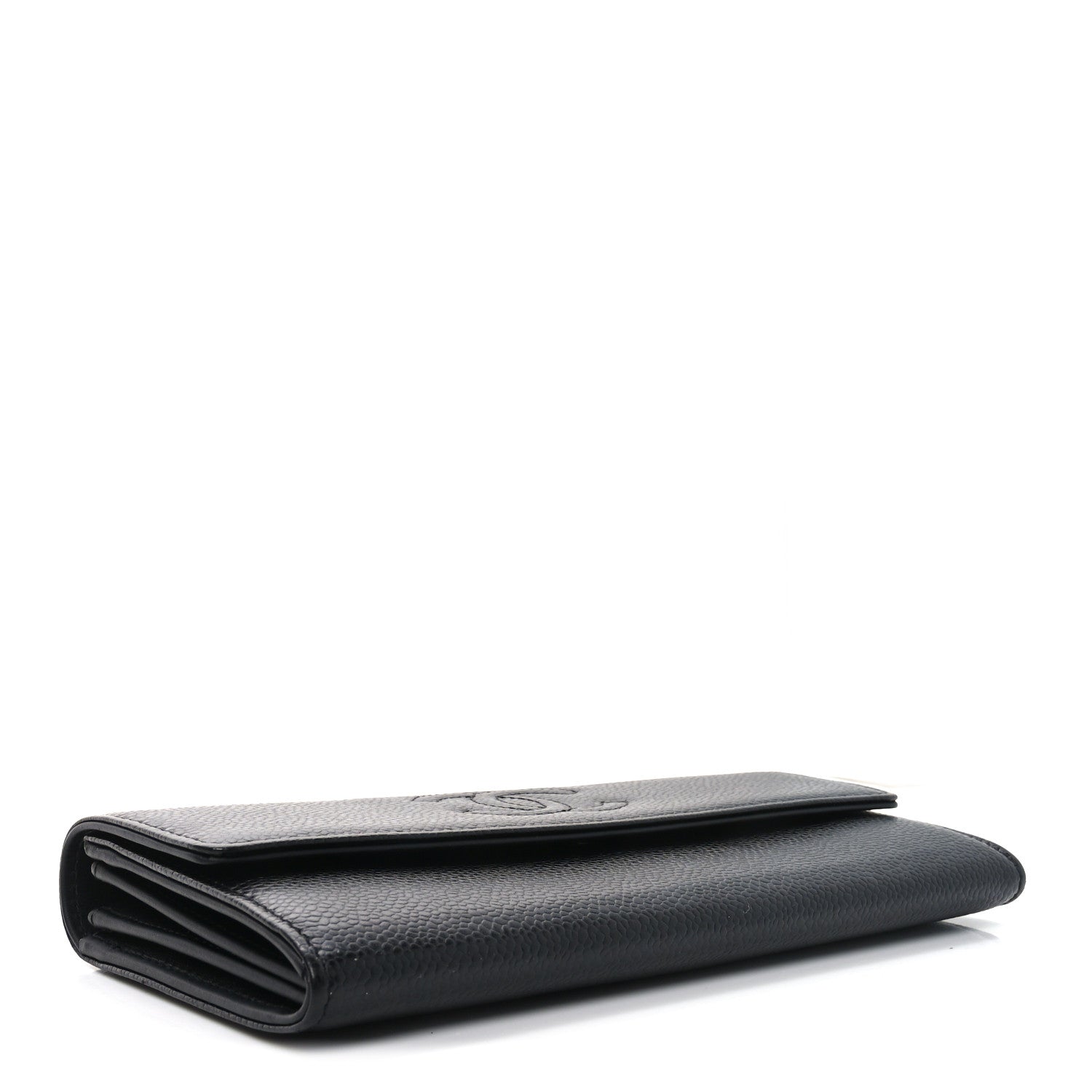 Chanel Caviar Timeless CC Large Gusset Flap Wallet Black 4 of 9