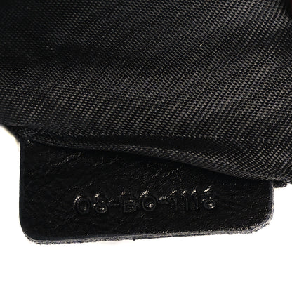 Christian Dior Crinkled Calfskin Diorama Wallet on Chain Pouch Black 7 of 11